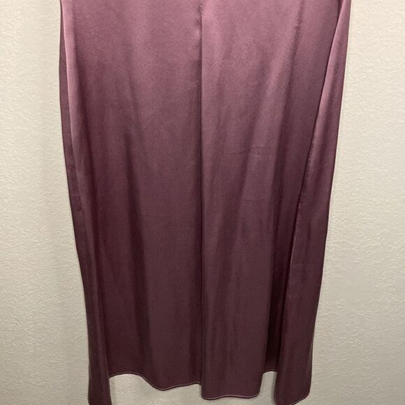 Vintage Silk Orlando Espinoza Purple V-Neck MIDI Dress size 6 - Picture 7 of 16